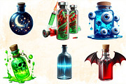 Halloween Potion Bottles Sublimation, an Illustration by SVGArt (Thumbnail 8 of 8)