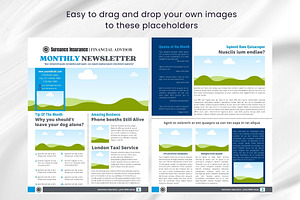 Canva Newsletter Template Financial