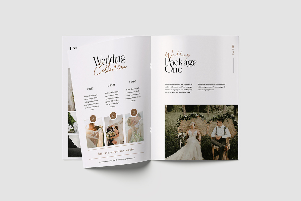 Project Wedding Photography Template, a Brochure Template by TMint Play (Photo 6 of 8)