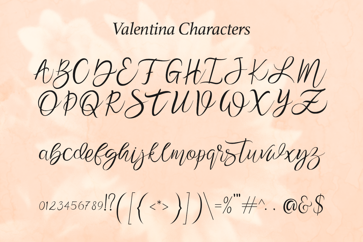 Valentina - Modern Valentine Script, a Script Font by Pandeka Studio