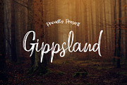 Gippsland Brush Font, a Handwritten Font by adelaide (Thumbnail 1 of 4)