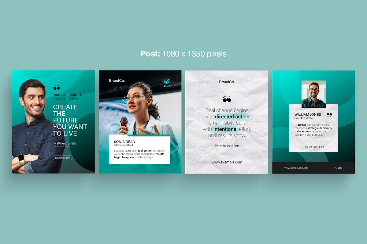 Social Media Quote Post Templates, a Social Media Template by BrandPacks (Photo 4 of 7)