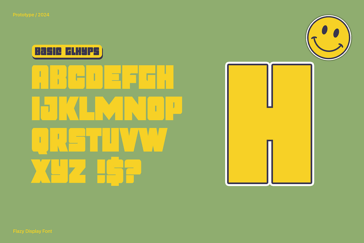 Flazy Display Font, a Font by Ryan Rivaldo Vierra (Photo 2 of 6)