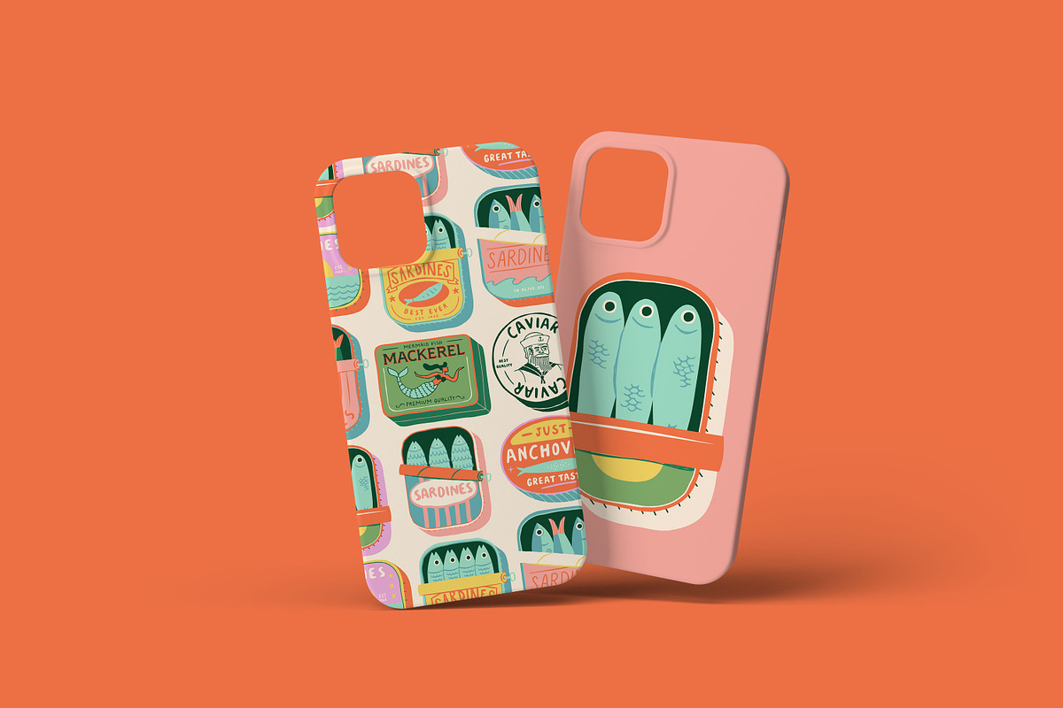 Canned Fish Graphics + Pattern, a Food Illustration by Dedraw Studio (Photo 5 of 7)