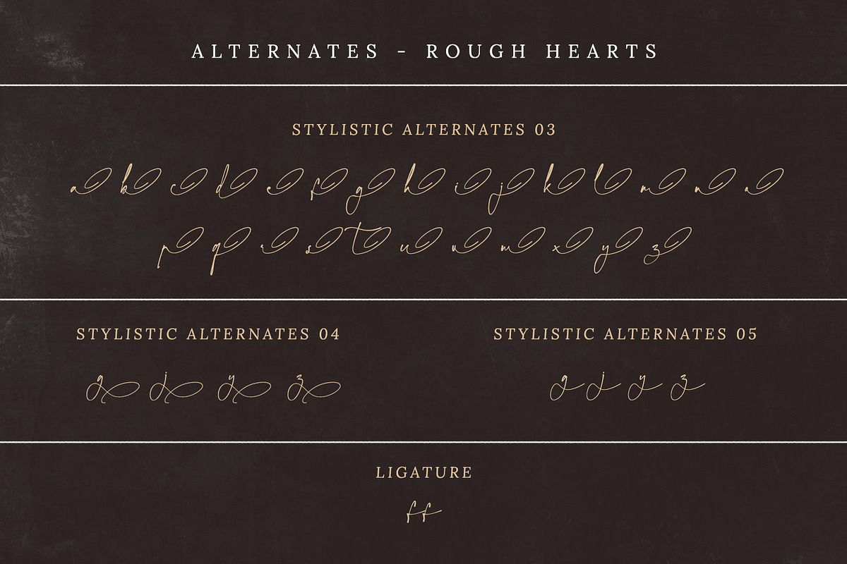 Rough Hearts, a Script Font by Nathatype (Photo 11 of 11)