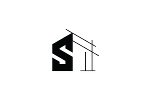 Geometric Letter S Architect Logo