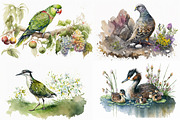 Feathered Friends Collection, an Animal Illustration by artsy-fartsy (Thumbnail 3 of 6)