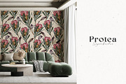Watercolor Protea Floral Elements, a Decorative Illustration by Damian Roh (Thumbnail 7 of 12)