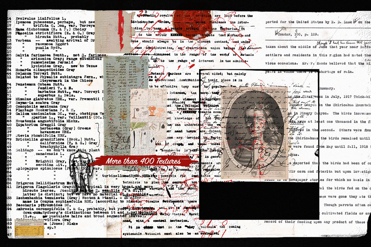 SALE! 400+ Textures, Scribbles..., a Texture Graphic by Lilithcollageart (Photo 6 of 8)