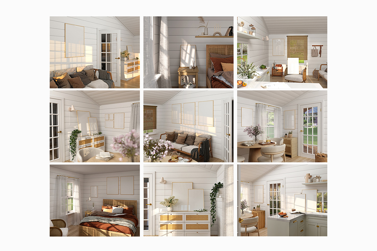 Willow Cottage Frames Mockup, a Household Mockup by Muse Mockups (Photo 9 of 14)