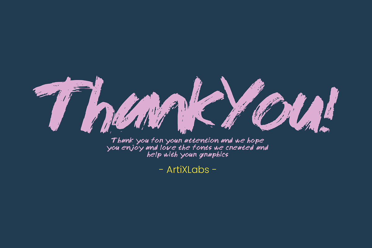 Ink Yugo - Brush Ink Raw Display, a Handwritten Font by ArtiXLabs (Photo 9 of 9)