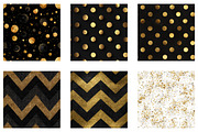 Black Gold Glitter Digital Paper, a Pattern Graphic by CreationArt (Thumbnail 4 of 5)