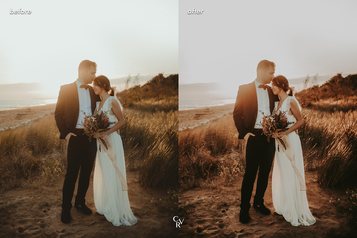 10 Boho Wedding Lightroom Presets, a Preset Add-On by CVR Presets (Photo 4 of 7)