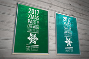 Modern Christmas Party Poster, a Flyer Template by GLXY (Thumbnail 2 of 2)