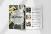 Fitness workout program template., a Magazine Template by Handy Template (Thumbnail 7 of 10)