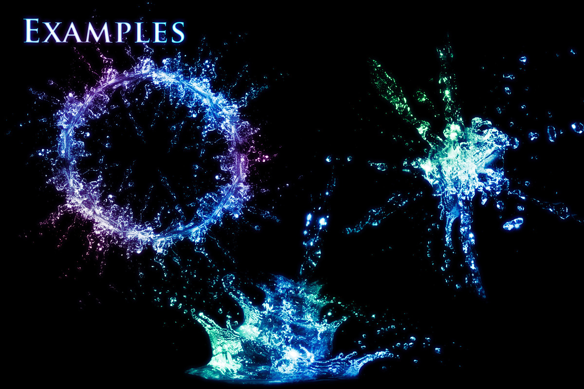 38 Water Splash Brushes, a Brush Add-On by xresch (Photo 4 of 5)