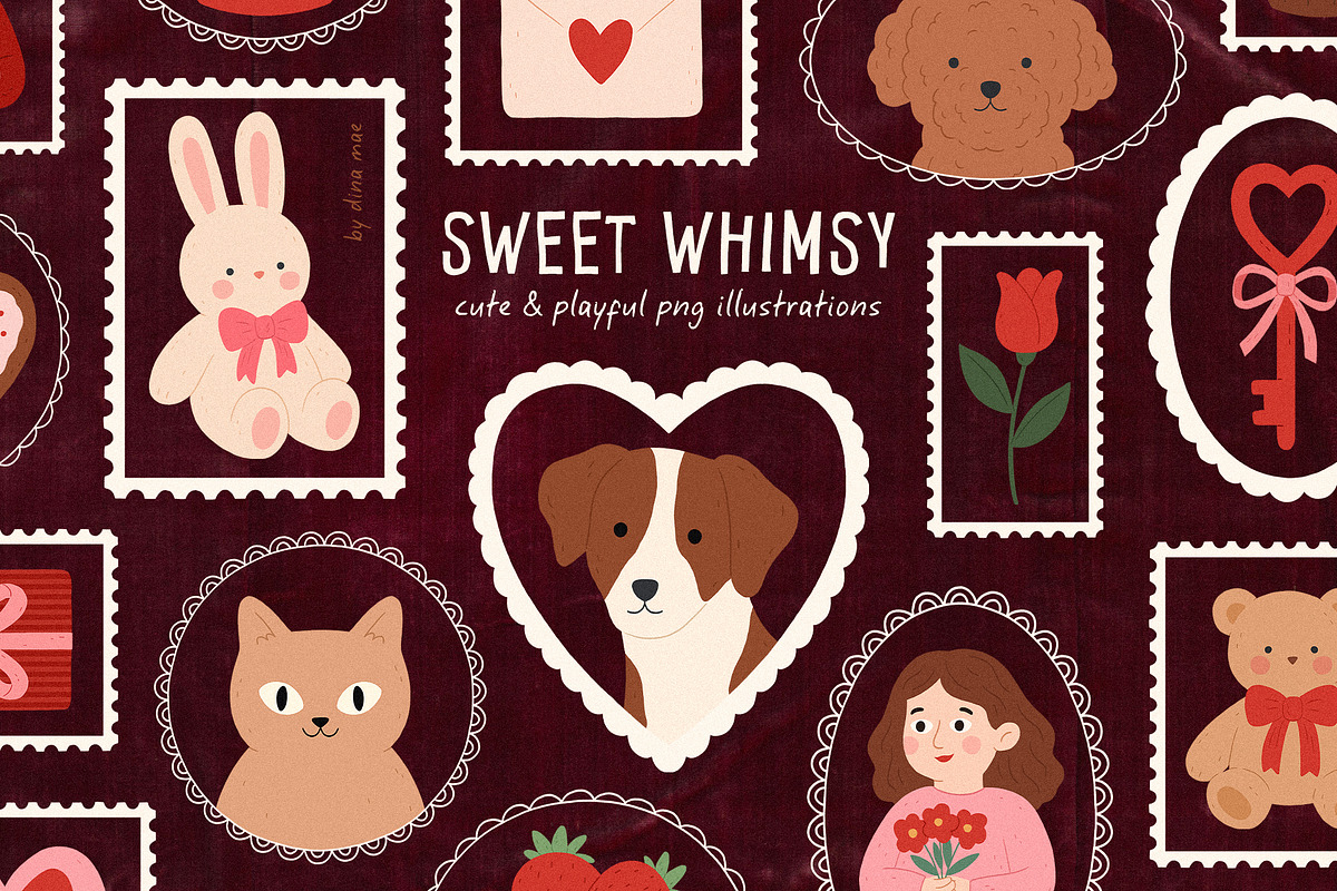 Sweet Whimsy: Cute PNG Illustrations, an Object Graphic by Dina Mae (Photo 11 of 12)