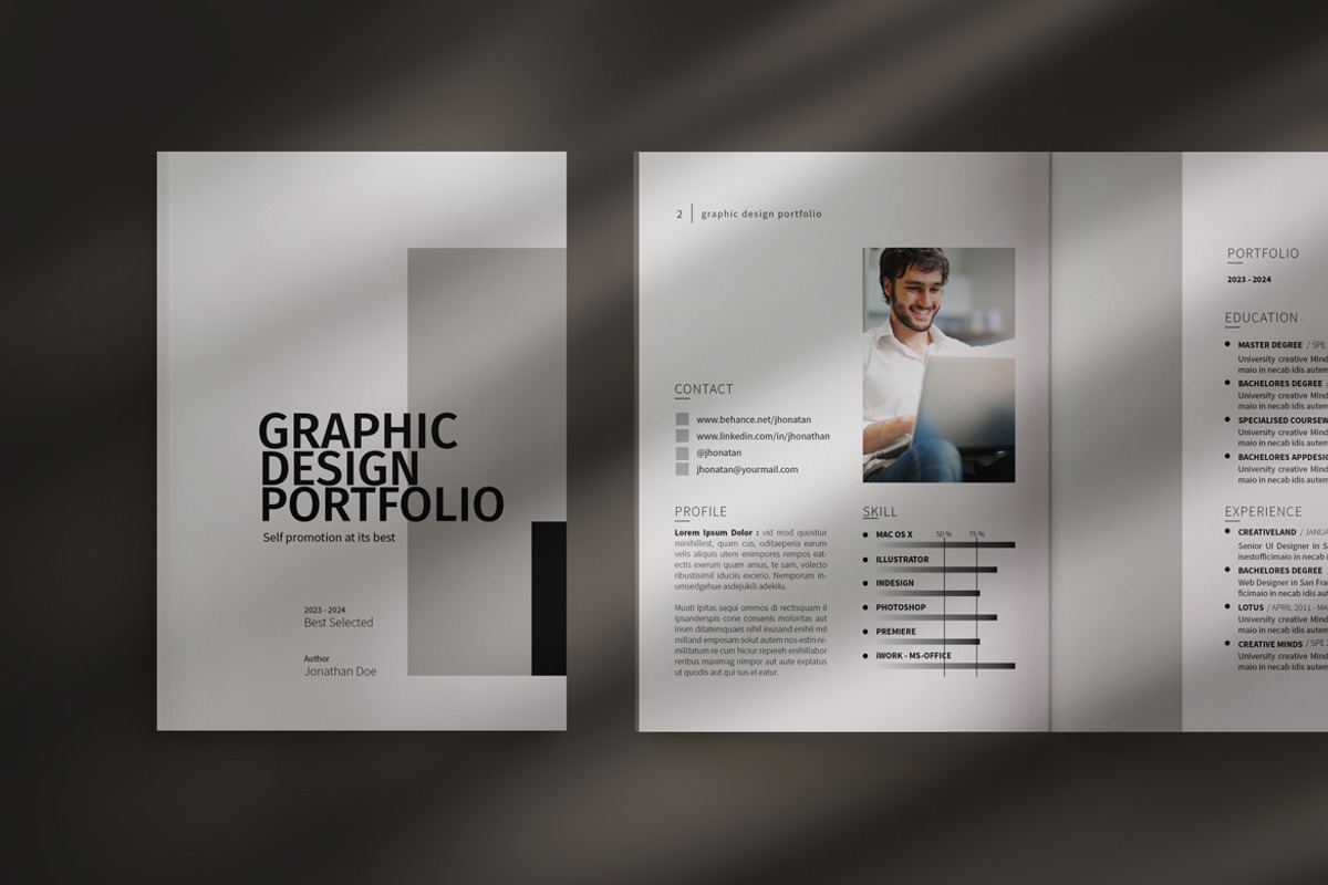 Graphic Design Portfolio, a Brochure Template by adekfotografia (Photo 3 of 15)