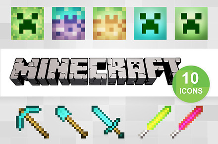 10 Minecraft Icons