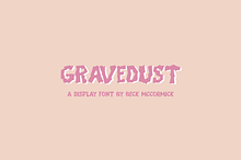 Gravedust Display Font
