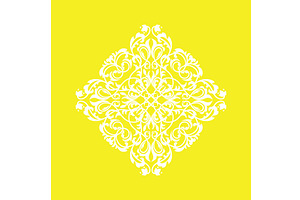 Damask graphic ornament. Floral, an Illustration by RODINA