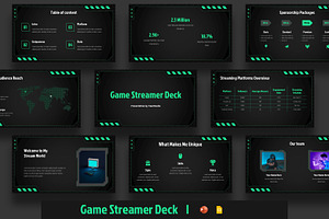 Game Streamer Deck Presentation, a Presentation Template by BumbleGraph Studio