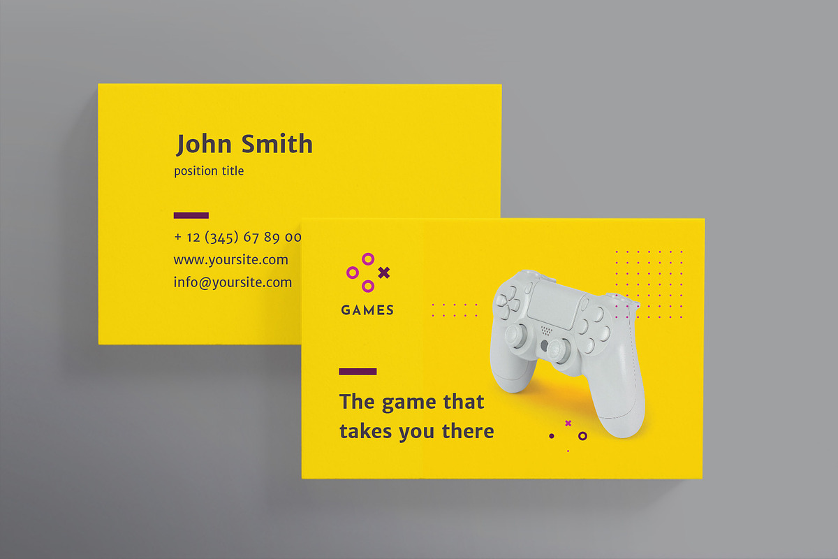 Gaming Company Business Card, a Business Card Template by TemplatesNow!