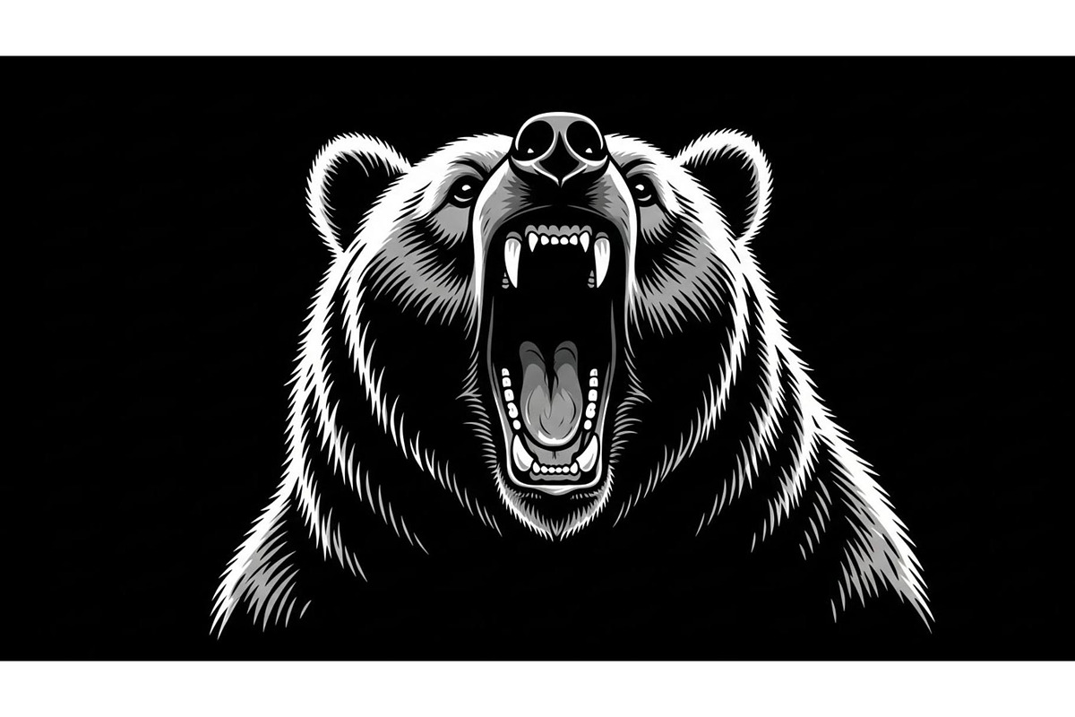 Nature Wildlife Bear Silhouette Bund, an Illustration by Designs_River (Photo 31 of 51)