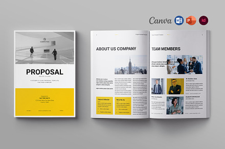 Project Proposal Template, a Brochure Template by Clicker-Stock