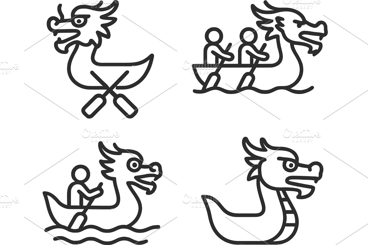 Vector illustration of dragon boat, a Sport Illustration by ZinetroN