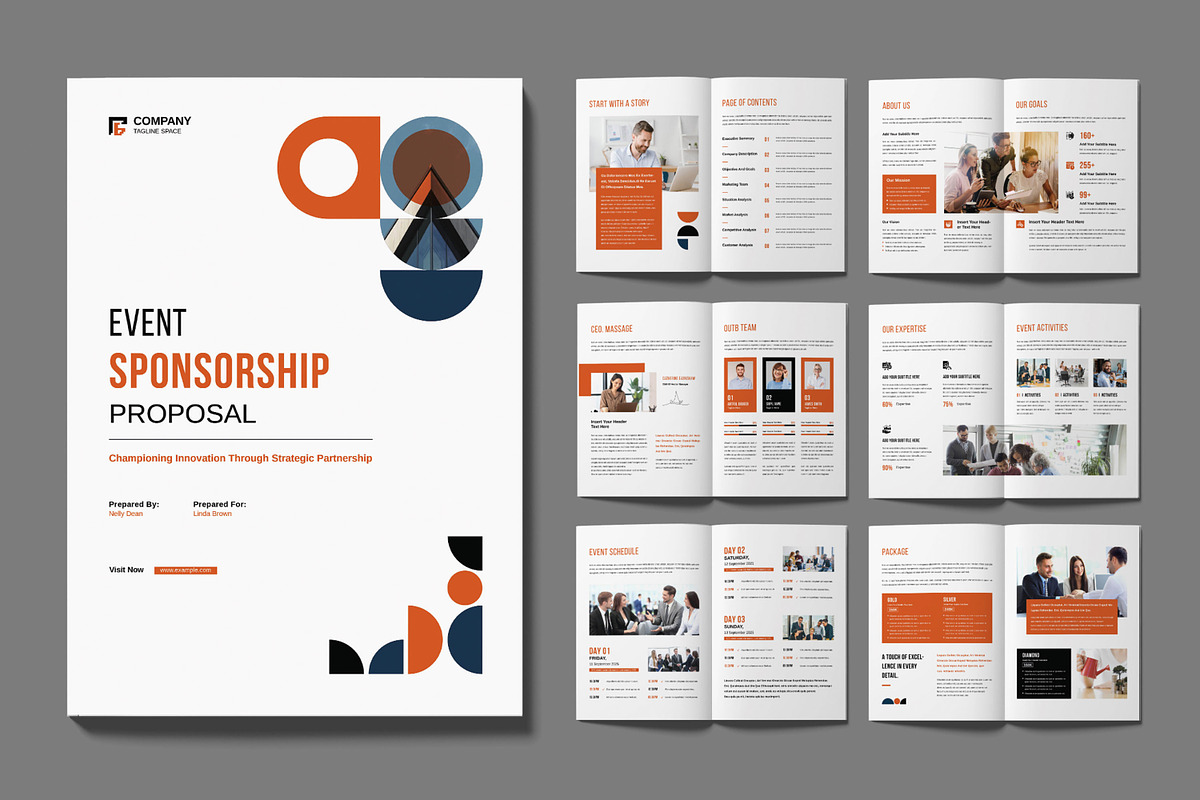 Event Sponsorship Proposal Template, a Brochure Template by MightyDesign (Photo 1 of 6)