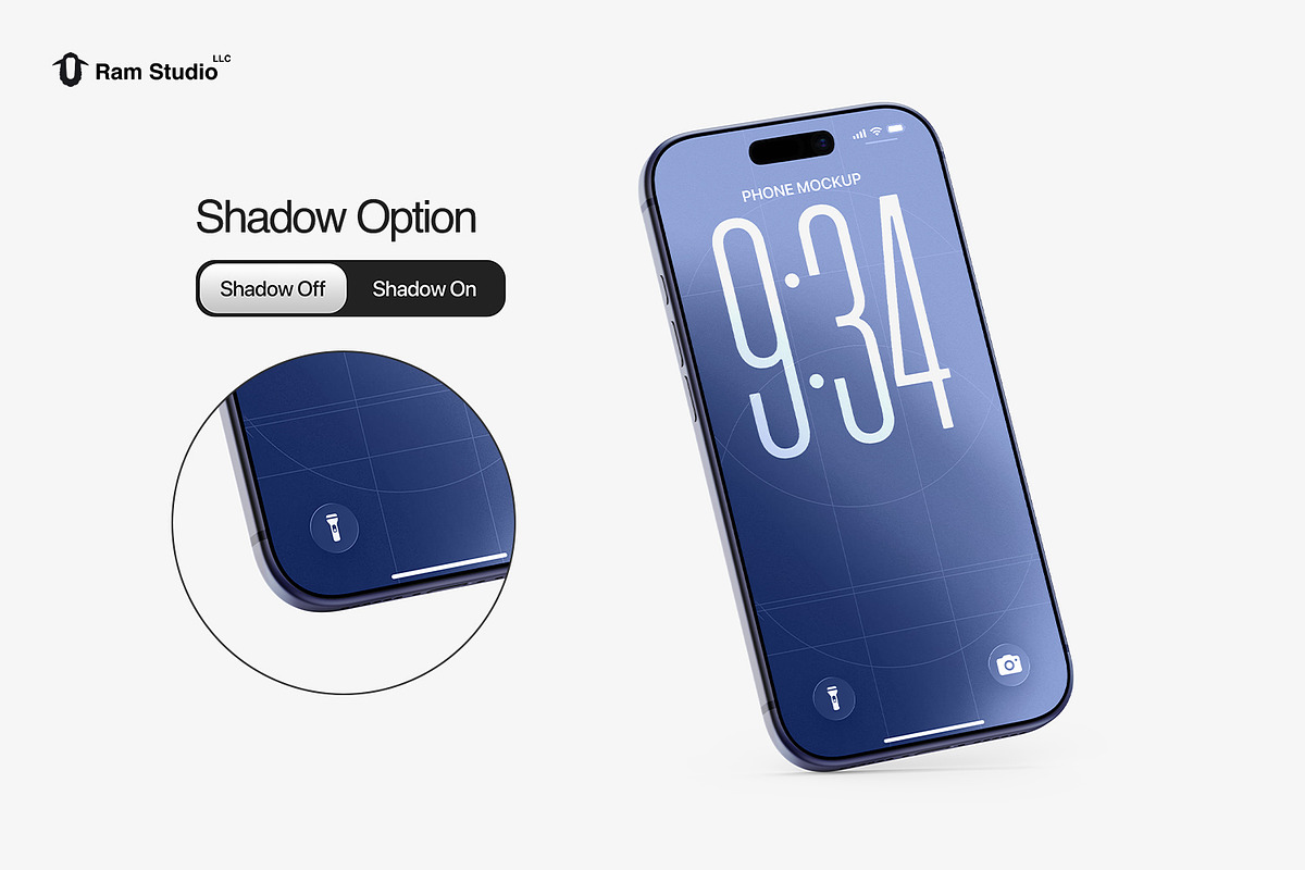 Modern iPhone 17 Pro Screen Mockup, an iPhone Mockup by RamStudio2 (Photo 6 of 15)