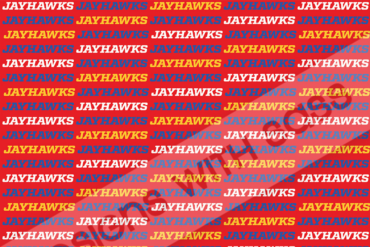 Kansas Jayhawks Basketball Pattern, a Pattern Graphic by Designs With Sass (Photo 5 of 5)