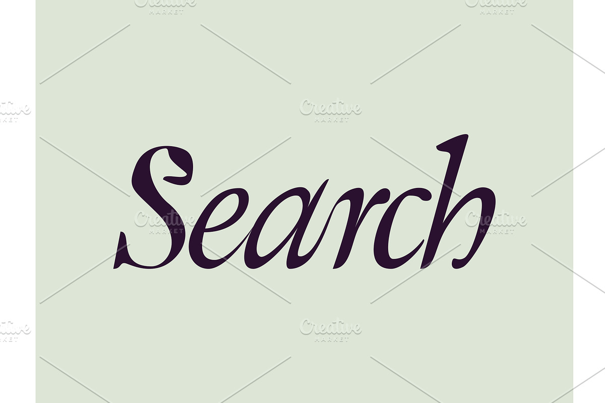 A modern vector typography design, an Object Illustration by Serebrennikov