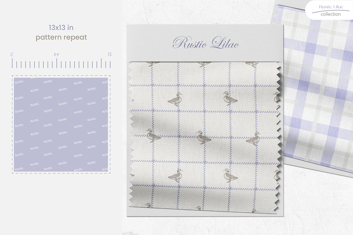 Rustic Lilac - Seamless Patterns, a Pattern Graphic by InaCorart (Photo 4 of 7)