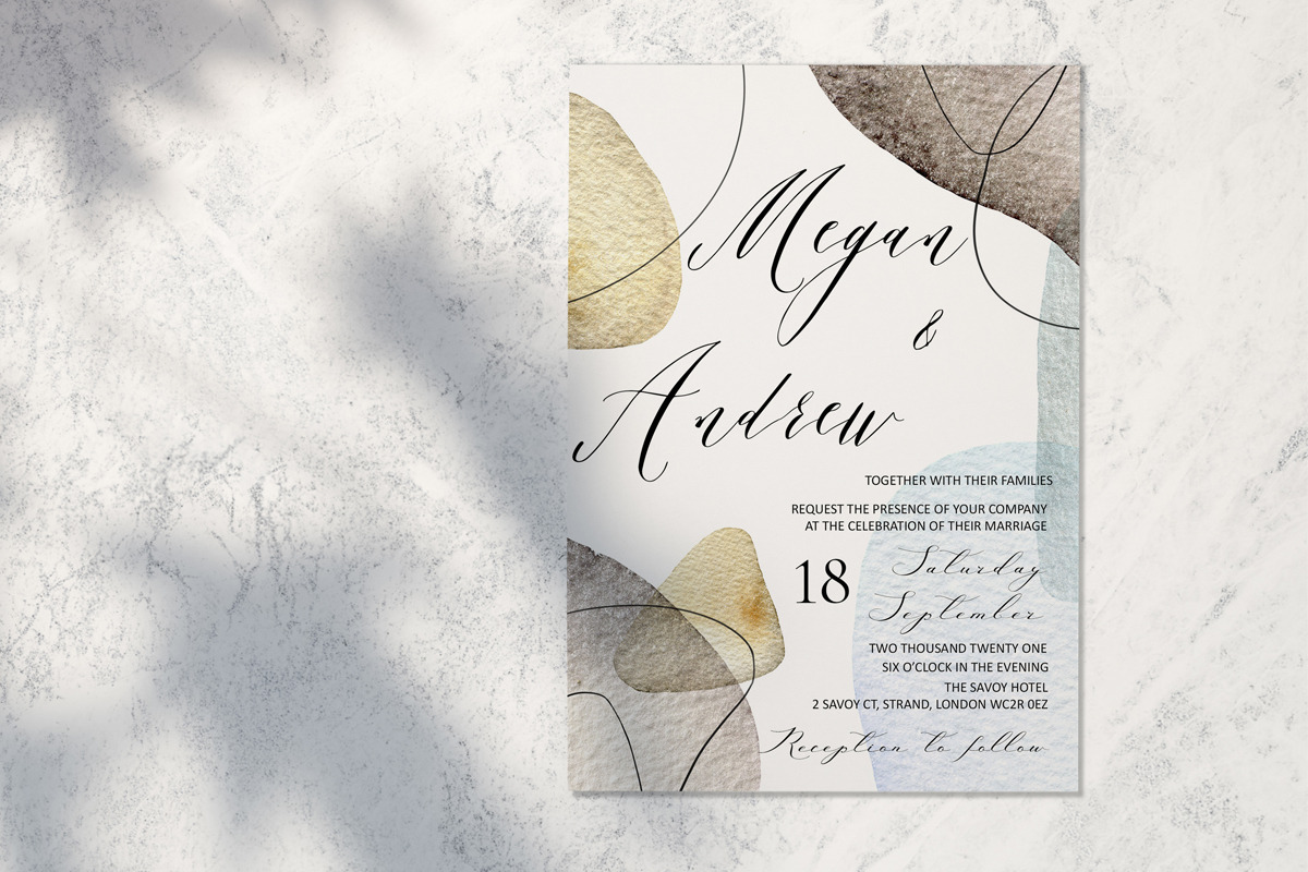 Abstract Watercolor and gold shapes, an Object Graphic by SimpleWishesArt (Photo 11 of 13)