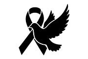 Cancer Awareness Ribbon Silhouette, a Healthcare Illustration by Designer_Momina (Thumbnail 12 of 16)