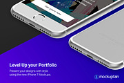 Iphone 7 Mockup Isometric White, an iPhone Mockup by mockuptain (Thumbnail 5 of 7)