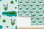 Summer Crocodile Patterns & ClipArt, an Animal Illustration by PenguinArtStudio (Thumbnail 10 of 12)
