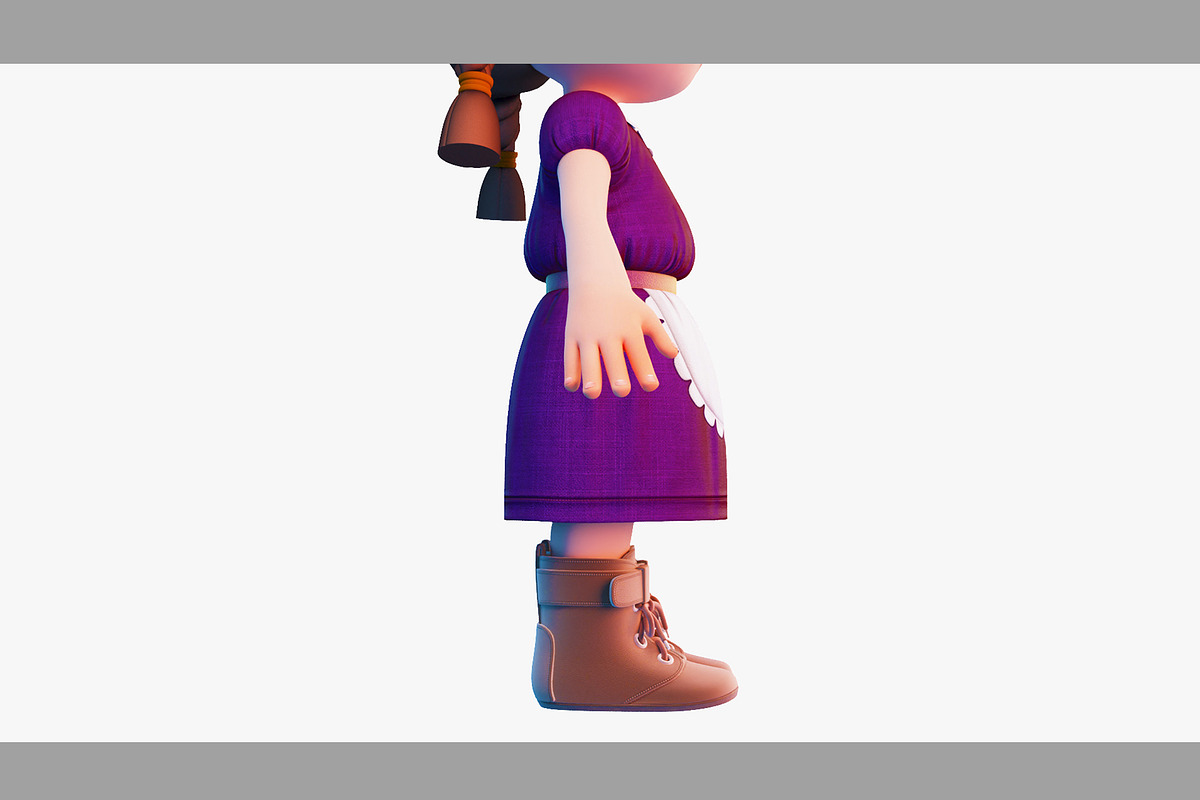 3d Cartoon Girl SG3FC, a Characters & Person 3D Model by LomellRueca (Photo 8 of 27)