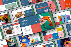 Trevon – Business PowerPoint, a Presentation Template by Dens Creative Studio