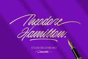 Theodore Hamilton | Signature Font