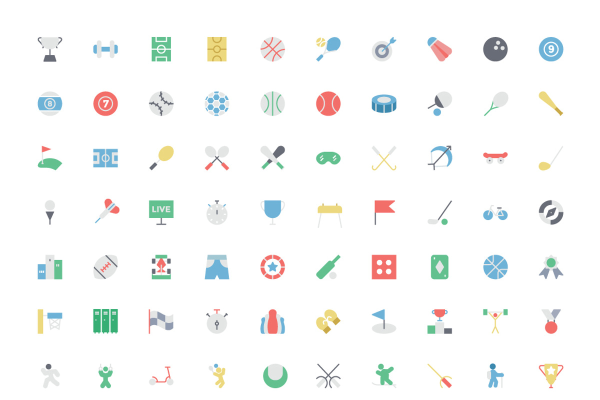 125+ Sports Vector Icons preview 2