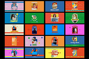 Retro Instagram Frames, a Social Media Template by Pixflow (Thumbnail 2 of 11)