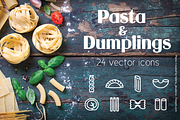 PASTA - vector line icon, an Outline Icon by marusdesign (Thumbnail 1 of 2)