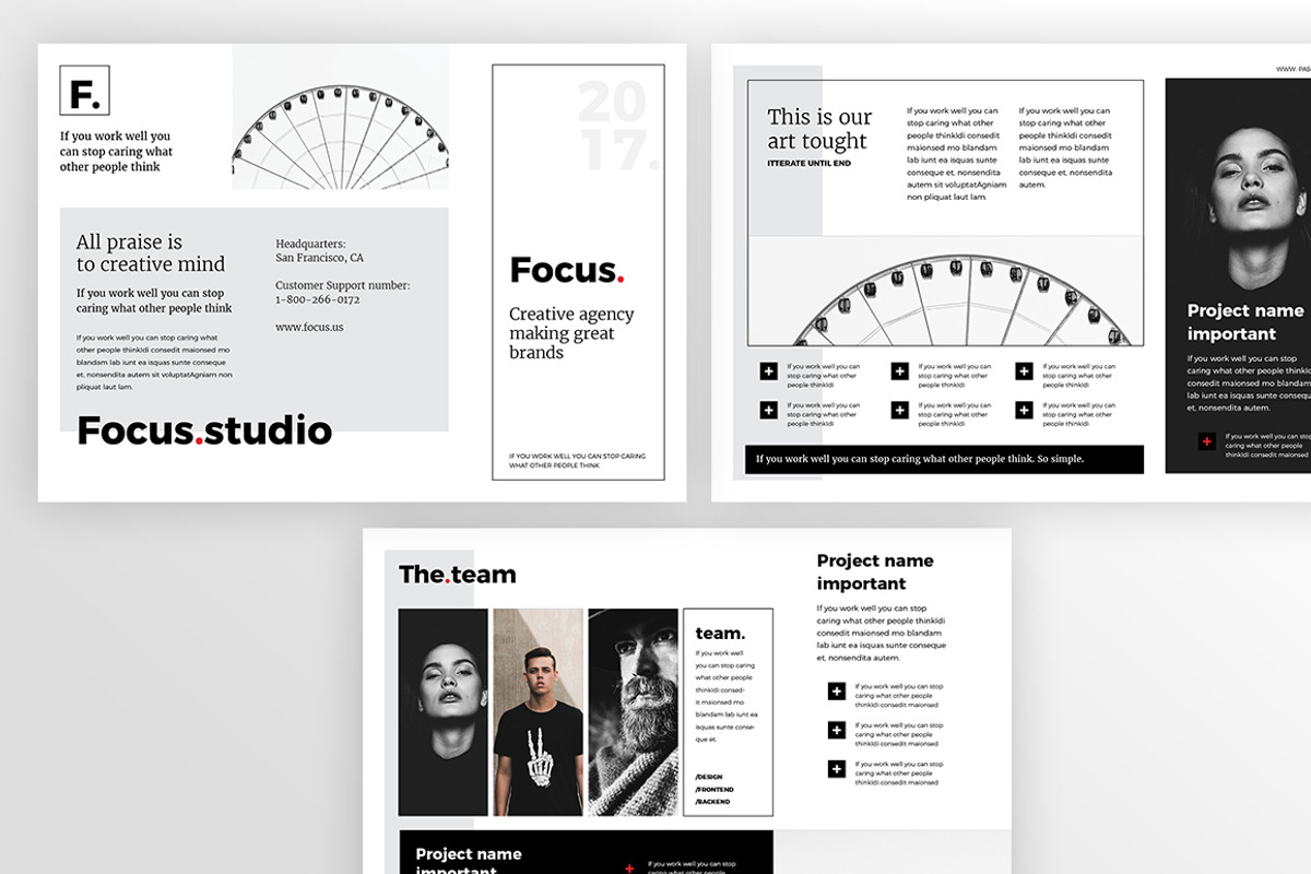 Focus - Agency 3fold Brochure, a Brochure Template by Print design (Photo 1 of 5)