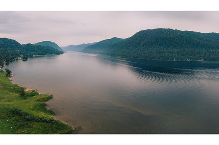 Lake Teletskoye in Altai Mountains