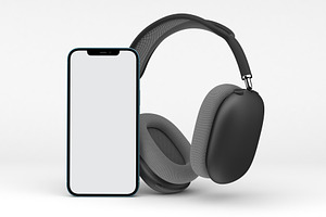 AirPods & iPhone, a Technology Photo by Qaleb Studio