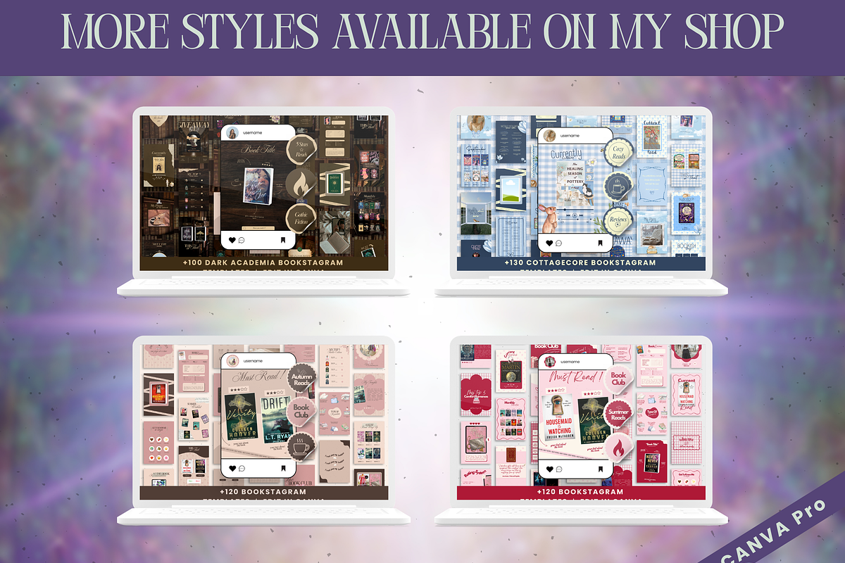 Bookstagram Fantasy Template, a Social Media Template by PixelBloomClub (Photo 8 of 8)