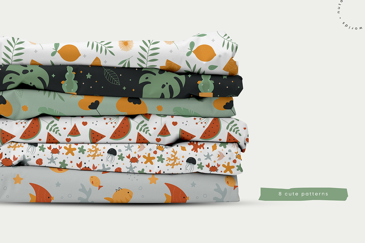 Summer Days | Vector Stickers Pack, a Decorative Illustration by Nutalin Art (Photo 10 of 16)